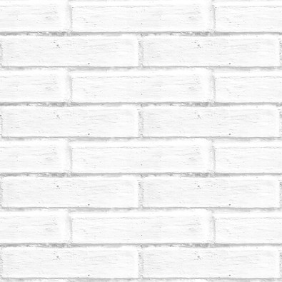 White brick 3D effect wallpaper + adhesive