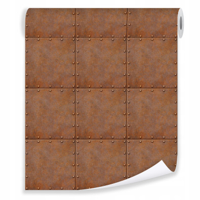 3D rust-effect wallpaper with a concrete pattern on non-woven fabric