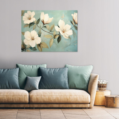 Modern floral painting for the bedroom, living room, or kitchen, on canvas, 120x80