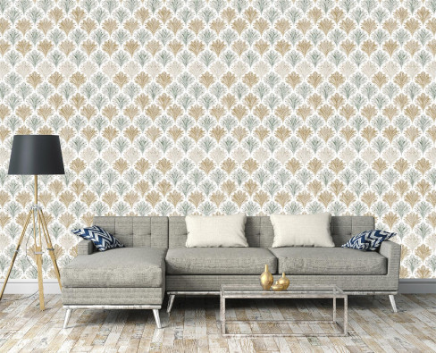Vintage abstract wallpaper on non-woven fabric for living room and bedroom walls
