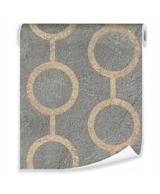 3D geometric concrete wallpaper patterns