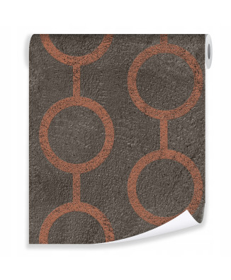 Geometric wallpaper with concrete patterns
