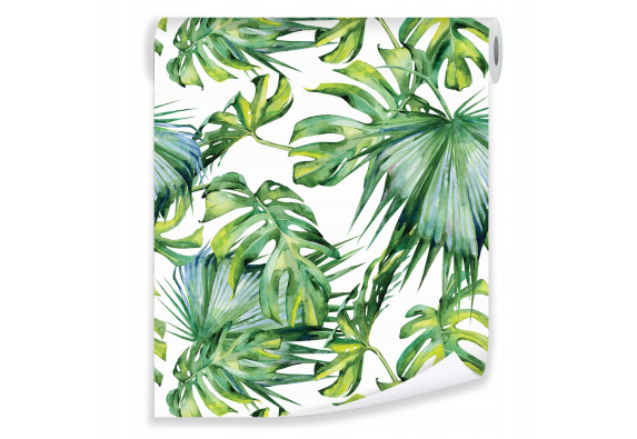 Monstera leaf wallpaper