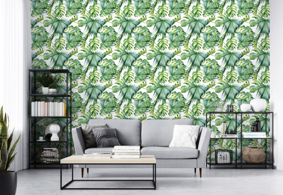 Monstera leaf wallpaper