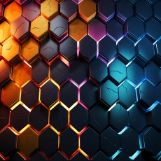 3D-s hatszögletű ifjúsági fotótapéta fiúknak, falikárpit, 150x105 cm