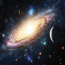 Űr, bolygók, galaxisok – fotófalikép gyerekeknek, fiúknak,