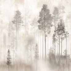Vintage erdő, fák és természet fotótapéta hálószoba vagy nappali falára, 150x105 cm