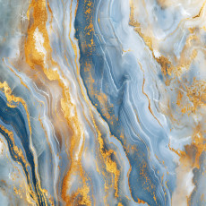Kék-arany márványos glamour fotótapéta hálószoba vagy nappali falára, 150x105 cm