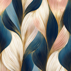 Art deco stílusú, arany színű absztrakt fotótapéta hálószoba vagy nappali falára, 150x105 cm