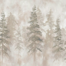 Fotótapéta: bézs színű erdő, fák, beton, természetes motívumok – hálószoba vagy nappali falára, 150x105 cm