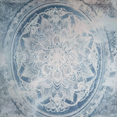 Mandala-motívumú absztrakt fotótapéta hálószobába vagy nappaliba, flizelin hátterű