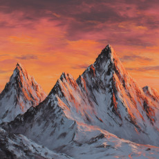 Hegyi tájképes fotófalitapéta, természeti motívum, hálószoba, nappali, flizelin hátú tapéta, 150x105 cm