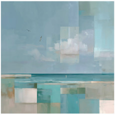 Fotófalitapéta: tengerpart, absztrakt motívum, hálószoba, nappali, flizelin hátterű tapéta, 300x210 cm
