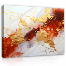 Absztrakt márványfestmény vászonra, nappali vagy hálószoba falára, nagy méretű, 120x80 cm
