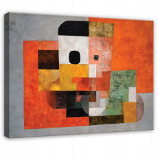 Geometrikus absztrakt art deco festmény hálószobába vagy nappaliba, vászonra nyomtatva, 60x40 cm