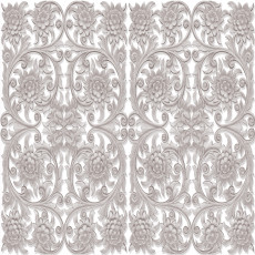 Fototapeta ornament rzeźba kwiaty szary salon sypialnia tapeta flizeli