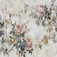 Falikép: vintage rózsák, shabby chic stílusban, rózsaszín és bézs színben, hálószobába és nappaliba