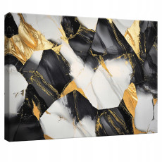 Vászonra festett absztrakt márványmotívumos kép hálószobába, nappaliba vagy konyhába, 100x70 cm
