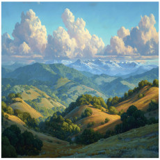 Tájképes fotófal: hegyek, tájkép, hálószoba, nappali, flizelin hátterű tapéta, 150x105