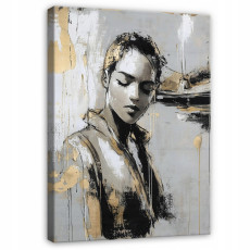 Kép a nappaliba vagy hálószobába: női arc, glamour stílusban, vászonra nyomtatva, 100x70 cm
