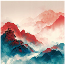 Hegyi tájképes fotófalitapéta, természeti motívum, hálószoba, nappali, flizelin hátú tapéta, 150x105