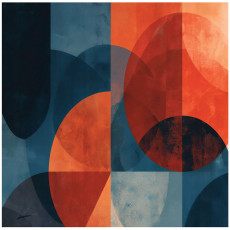 Geometrikus absztrakt fotótapéta hálószobába vagy nappaliba, flizelin hátú, 400x280 cm