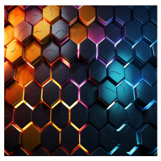 3D-s hatszögletű ifjúsági fotótapéta fiúknak, falikárpit, 150x105 cm