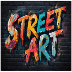 Gyerekfotófalikép fiúknak: graffiti, téglafal, gyermekfotófalikép, 350x250