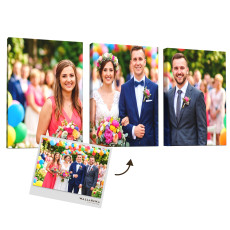 Custom Wedding Canvas Set from Your Own Photo