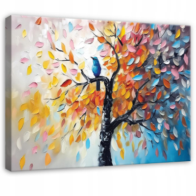 3D abstract modern tree painting on canvas (40x30) for the bedroom or living room