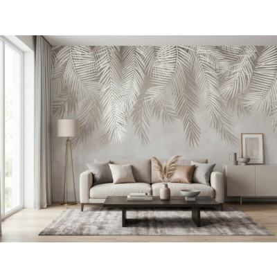 Palm leaf wall mural for the bedroom or living room, wallpaper 400x280