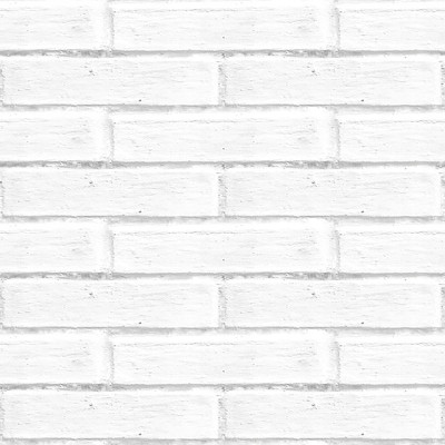 White brick 3D effect wallpaper + adhesive