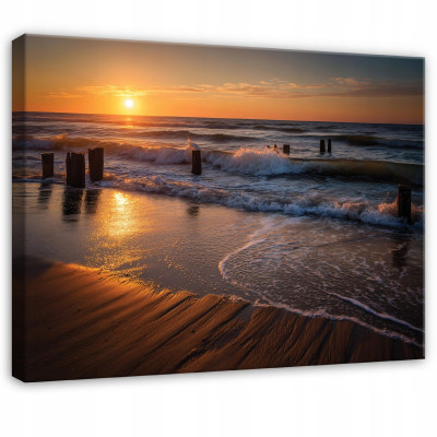 Beach, sea, landscape, nature painting for the bedroom or living room, on canvas, 40x30