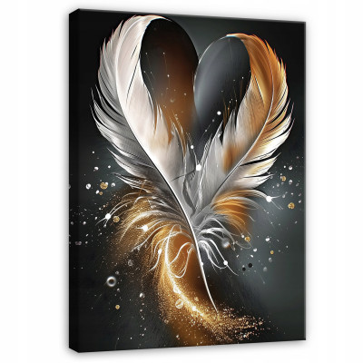 Modern abstract pen painting on canvas (120x80 cm) for the bedroom or living room