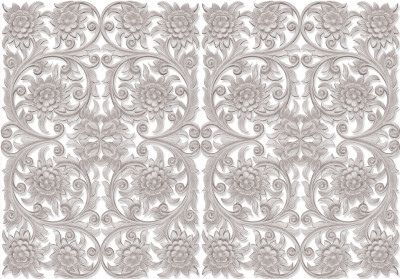 Fototapeta ornament rzeźba kwiaty szary salon sypialnia tapeta flizeli