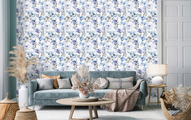 Peony flowers wallpaper, 3D wallpaper, non-woven wallpaper