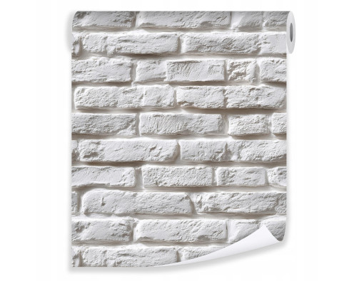 White brick wallpaper on non-woven fabric for living room and bedroom walls